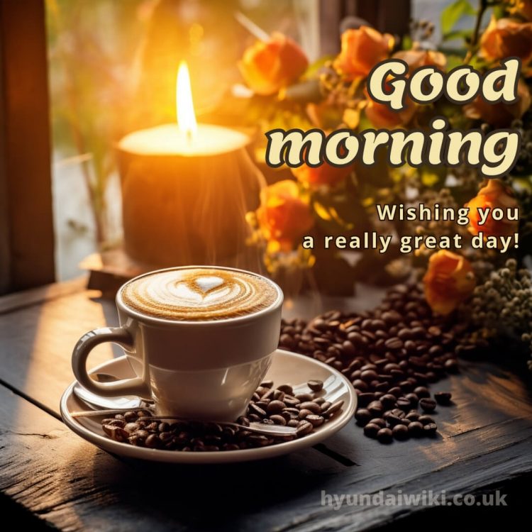 Coffee good morning images picture candle gratis