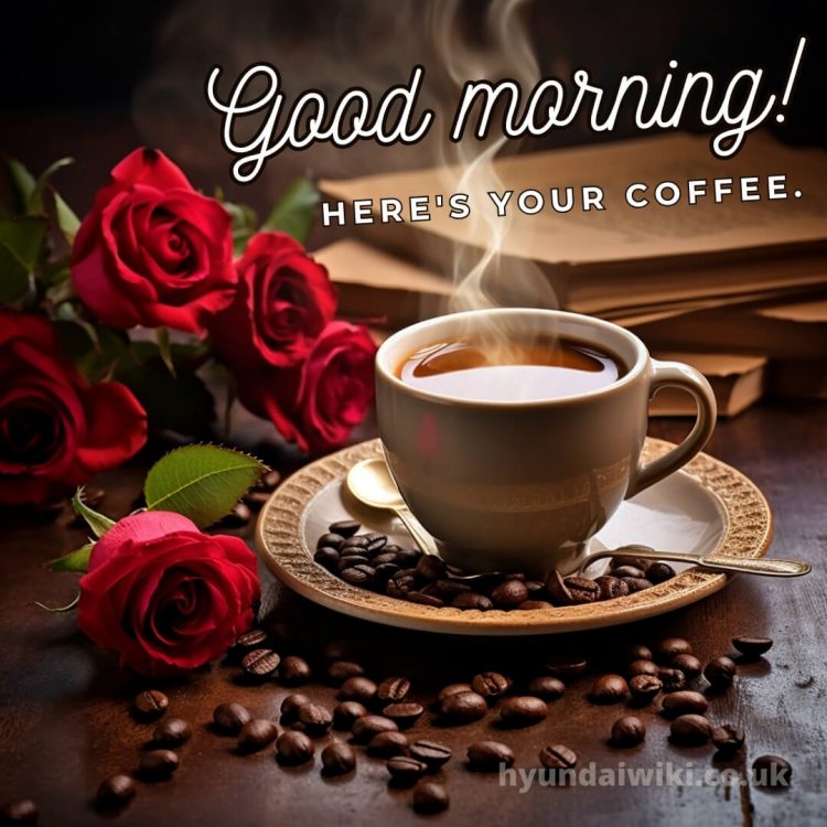 Coffee good morning images picture roses gratis