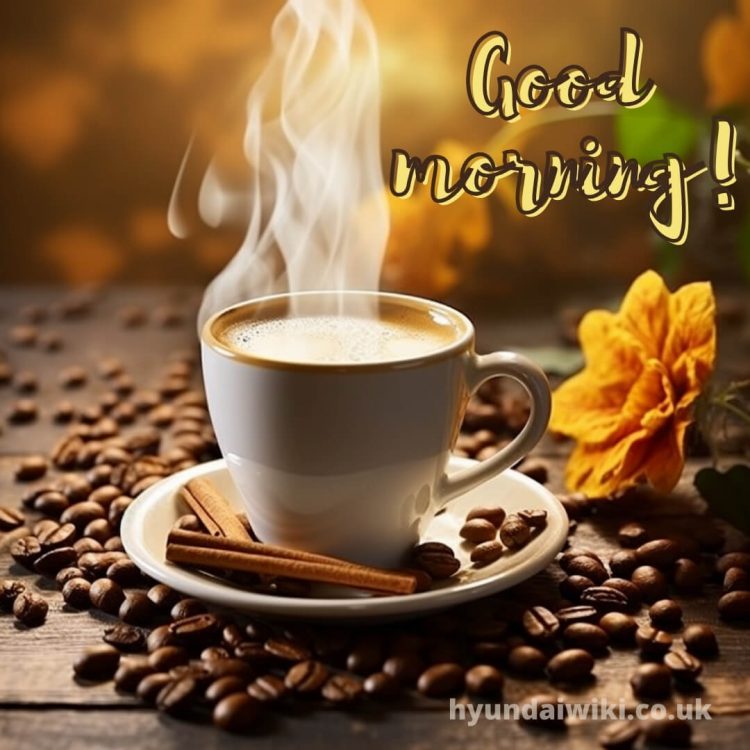 Good morning images coffee picture flower gratis