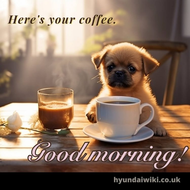 Good morning images coffee picture puppy gratis