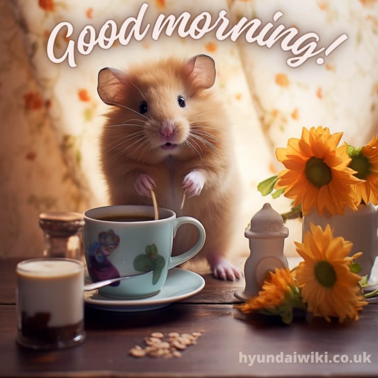 Good morning images with coffee picture hamster gratis