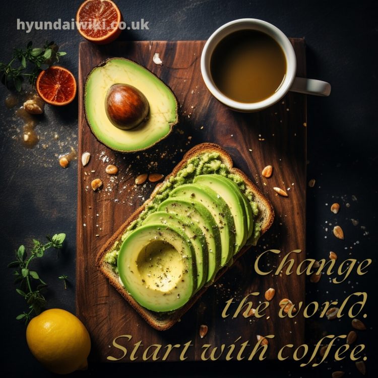 Good morning images with coffee picture avocado toast gratis