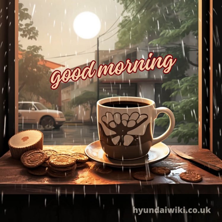 Good morning rain coffee picture cookies gratis