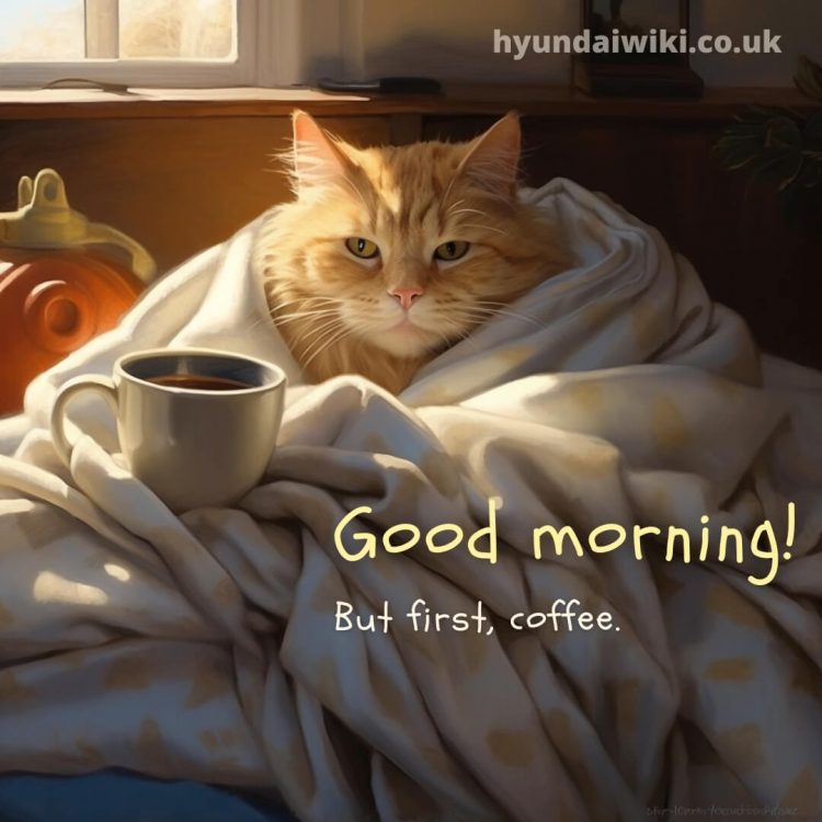 Morning coffee picture cat gratis