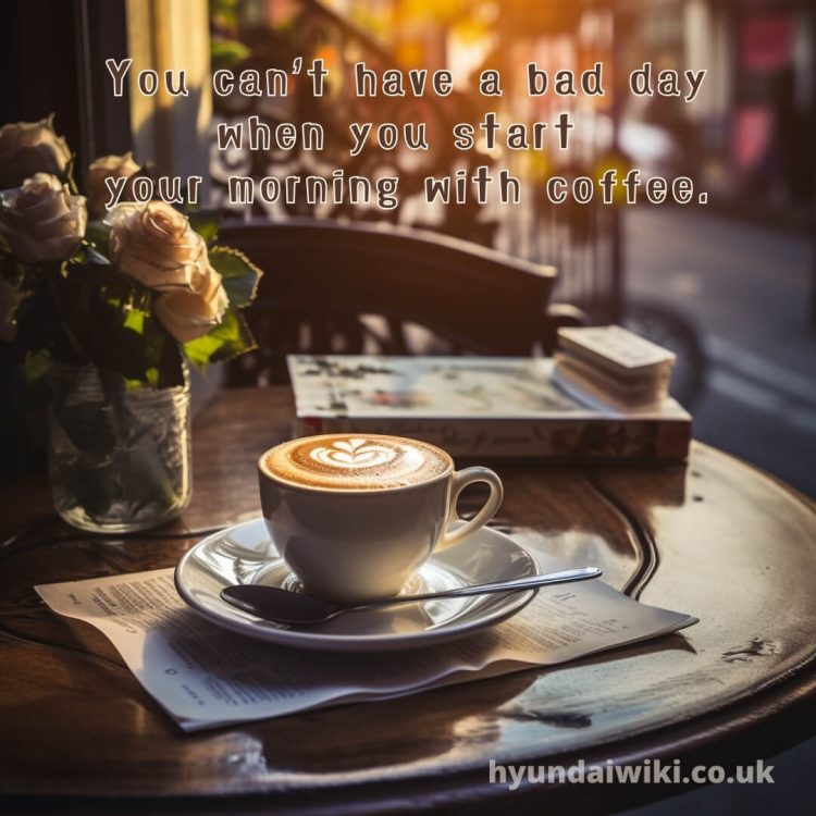Morning coffee quotes picture flowers gratis