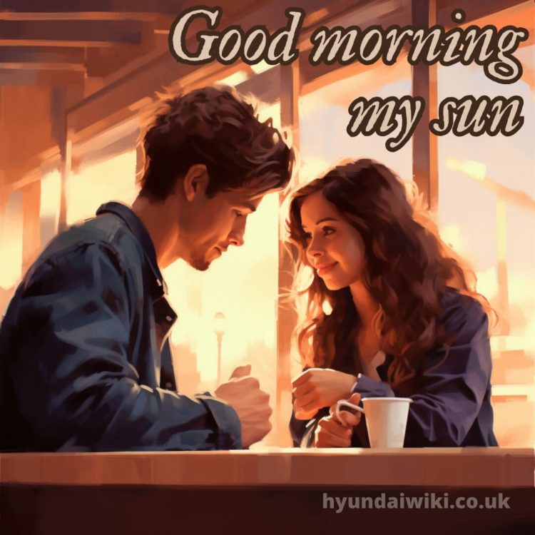 Romantic good morning coffee images picture boy and girl gratis