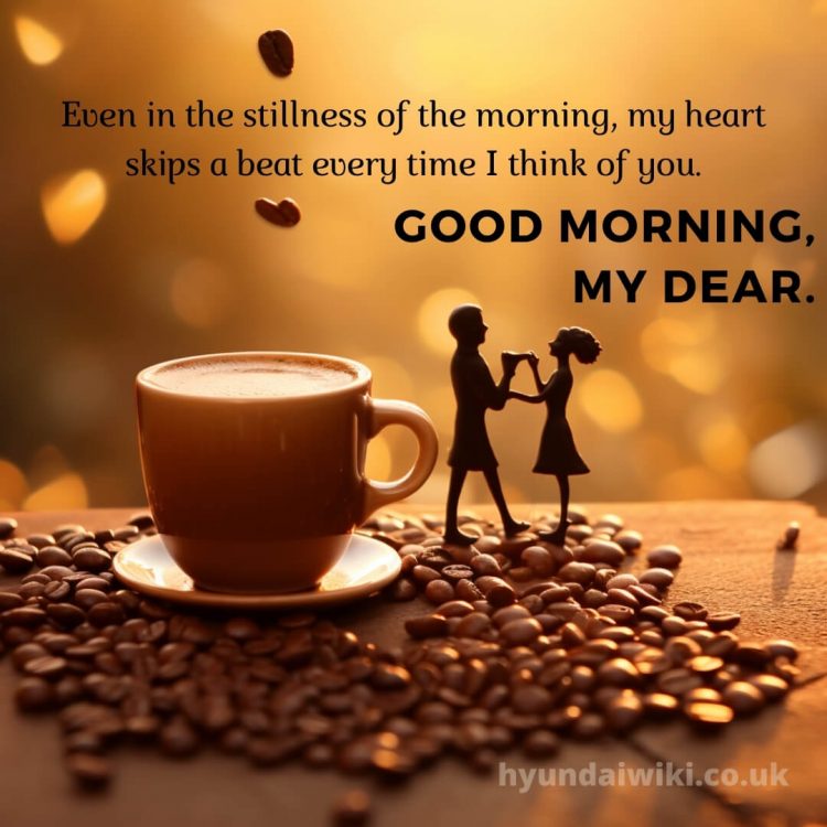 Romantic good morning coffee images picture statuette gratis