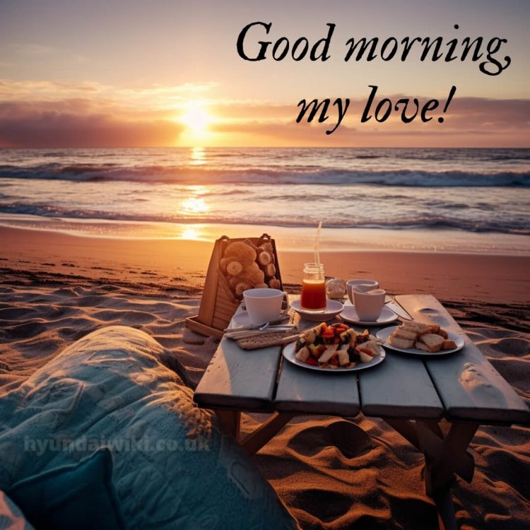 Romantic good morning picture sea gratis