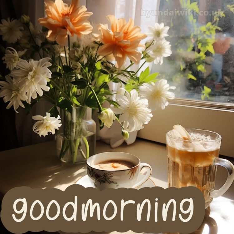 Romantic good morning dear picture cup gratis