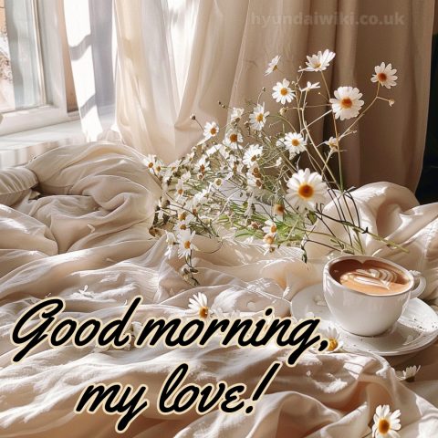 Romantic good morning love picture bed gratis