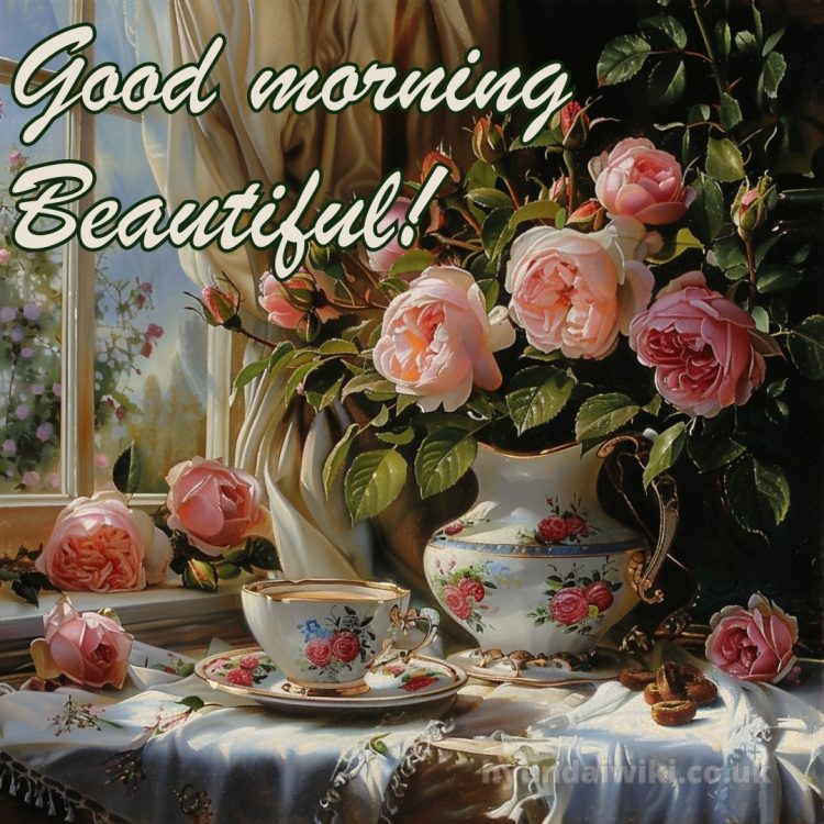 Romantic good morning love picture cup gratis