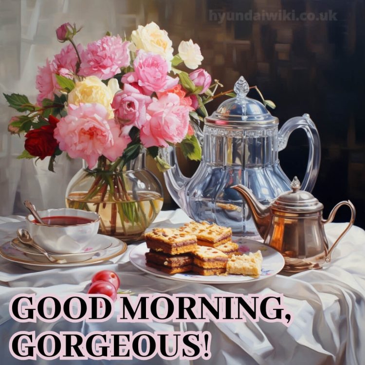 Romantic good morning message for her picture tea gratis