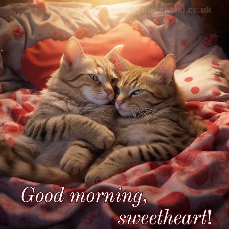 Romantic good morning message for her picture cats gratis