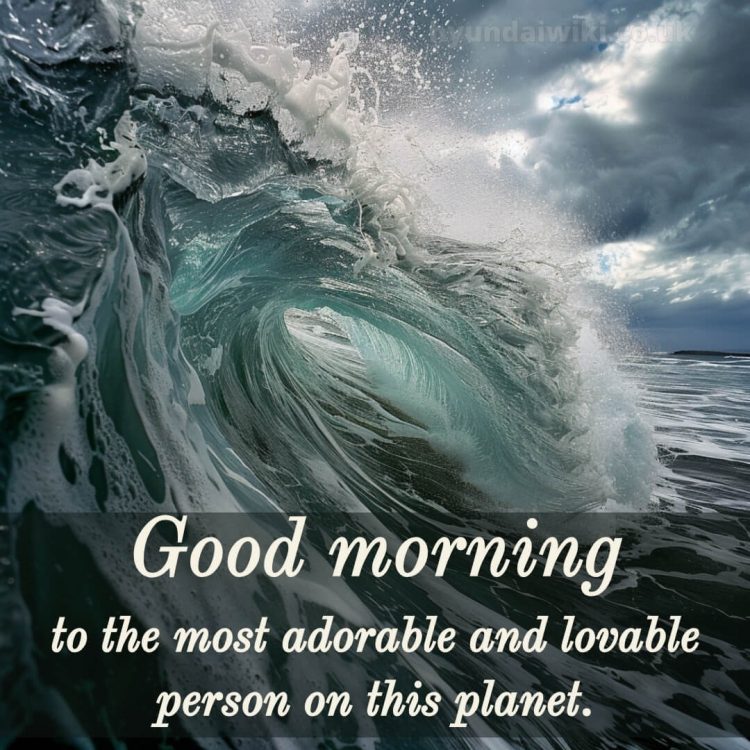 Romantic good morning messages picture waves gratis