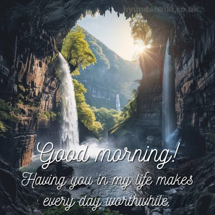 Romantic good morning messages picture waterfall gratis