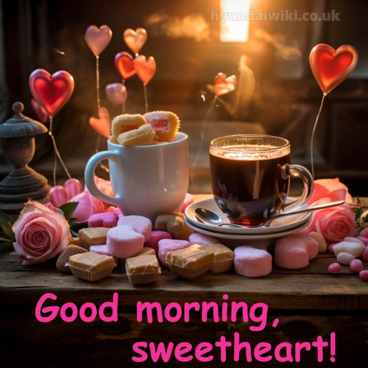 Romantic good morning sweetheart picture coffee gratis
