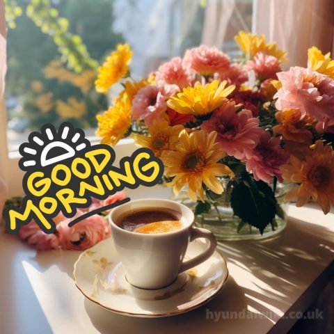Romantic good morning wife picture flowers gratis